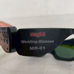 マイト工業 溶接面 遮光メガネ MR-01 Welding Glasses プロテクター 溶接用メガネ ウェルディンググラス 自動遮光 遮光めがね Y1642の画像