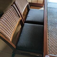 ローテーブル　椅子セットの画像