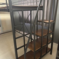 立体階段のロフトベッド