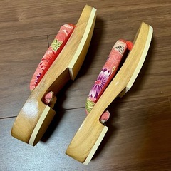 【新品】あい藍　レディース下駄　焼桐の画像