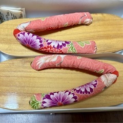 【新品】あい藍　レディース下駄　焼桐の画像