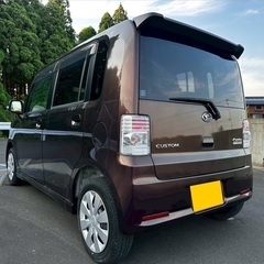 お買い得☆低走行6万キロ台‼️月々9千円〜分割払い可❗️車検2年付き！【名義変更代込み】車内広い！大人気☆ムーブコンテカスタム☆Bluetoothナビ付き☆走行中DVD見れます☆フルオートエアコン☆ドライブレコーダー付きのフル装備☆事故修復歴無し☆そのまま乗って帰れます‼️の画像