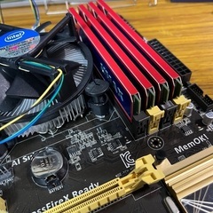 LGA1150 マザーボード CPU XEON E3-1275 v3  メモリ16GB CPUクーラー付き セット BIOSアップデート済みの画像