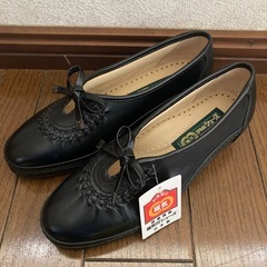 【新品未使用】オタフク　お多福　磁気付シューズ　23.5㎝　EEE　日本製　牛革の画像