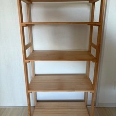 ニトリ　木製シェルフ　パインラックマンクス6230