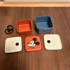 ミッキー 2段ランチボックスの画像