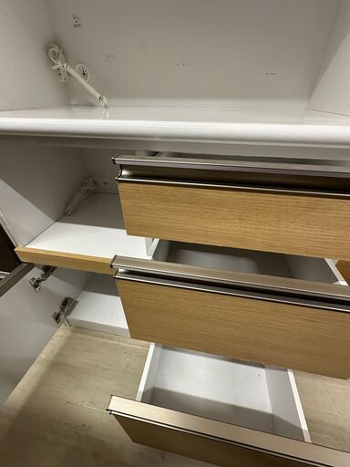 【ジャングルジャングル滋賀草津店】ジモティ来店特価!!　食器棚　ナチュラル　　J-250632