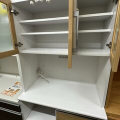 【ジャングルジャングル滋賀草津店】ジモティ来店特価!!　食器棚　ナチュラル　　J-250632の画像
