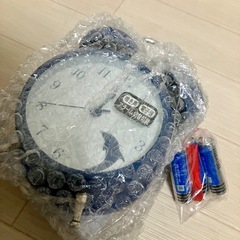 【新品/未使用】イルカと波の音の目覚まし時計 誠時 アニマルボイスクロックの画像