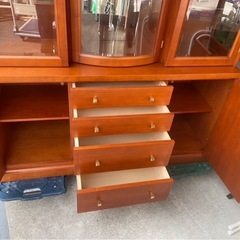 カンディハウス　旭川家具　サイドボード　リビングボード　飾り棚　キャビネット カンディハウス 旭川家具 サイドボード リビングボード 飾り棚