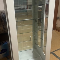 コレクションケース　 フィギュアケース ホワイト　大型 背面ミラ...