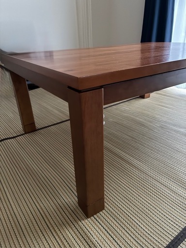 こたつ テーブル 長方形 タリス 105×75cm こたつテーブル 天板 ヒーター 105 アカシア 継ぎ足 リビング ナチュラル オールシーズン 暖房器具 リビングテーブル 薄型ヒーター スタイリッシュ シンプル おしゃれ