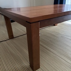 こたつ テーブル 長方形 タリス 105×75cm こたつテーブル 天板 ヒーター 105 アカシア 継ぎ足 リビング ナチュラル オールシーズン 暖房器具 リビングテーブル 薄型ヒーター スタイリッシュ シンプル おしゃれの画像