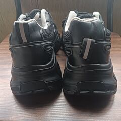 新品 24cm レディース スニーカー ブラック 厚底 シューズ【2000-339-S】の画像
