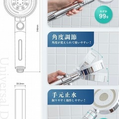 シャワーヘッド　マイクロナノバブル　節水の画像