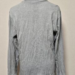 adidas アディダス ロンティ 長袖Tシャツ 162cm 丸首 グレーの画像