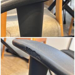 GTレーシング 収納式オットマン付 ゲーミングチェア デスクチェア オフィスチェア リクライニング 肘掛けカバー付き 座面高40～48cm ブラック×ブルー 黒 GTRACING★買取帝国 志木店の画像