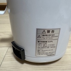 コイズミ　炊飯器　1.5合炊き　2016年製の画像