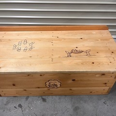 子供用木製ベンチ