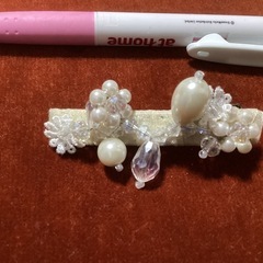 ヘアピン　真珠＆ダイアイミテーション