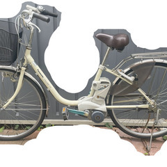 【再】電動アシストママチャリ　自転車　パナソニック　リチウムビビ...
