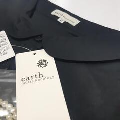 earth music&ecology M パールネックレス付長袖シャツ【タグ付未使用品】の画像