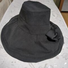 つば広ハット　サイドリボン付きの画像