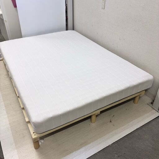  24210  ダブルベッドフレーム マットレス付 NITORI   ◆大阪市内・東大阪市他 6,000円以上ご購入で無料配達いたしま