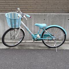 ブリヂストン　子供用自転車エコパル20インチ　女の子水色ミント