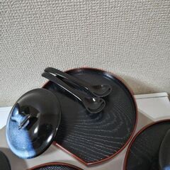 未使用！日本の伝統工芸　祥鳳窯　蝶デザイン 茶碗蒸しセット 3客セットの画像