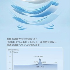 【新品】夏掛け布団 クール寝具　ネイビー　150*200の画像