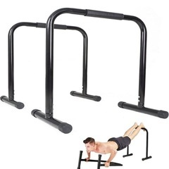 ディップススタンド 2個 ブラック 耐荷重180kg ディップス スタンド ディップスバー 自重 筋トレ 腹筋 胸筋 腕 背中 筋肉強化 筋力 全身トレーニングの画像