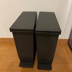 ペダル式ゴミ箱ブラック