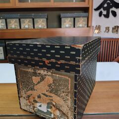 【取りに来てくれる方限定】茶箱　昭和レトロ　アンティーク　小物入れ