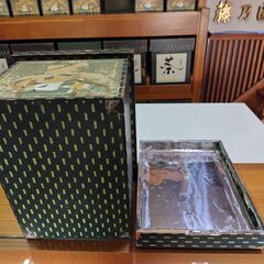 【取りに来てくれる方限定】茶箱　昭和レトロ　アンティーク　小物入れの画像