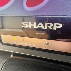 引渡し済】SHARP 52型 AQUOS 液晶カラーテレビ 2009年製 ブラック