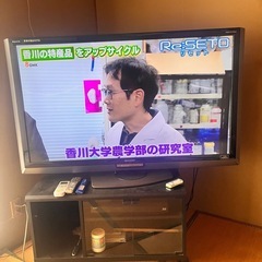 引渡し済】SHARP 52型 AQUOS 液晶カラーテレビ 2009年製 ブラック