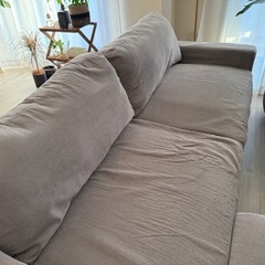 北欧風ソファー  オットマンセットの画像