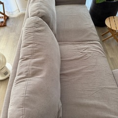 北欧風ソファー  オットマンセットの画像