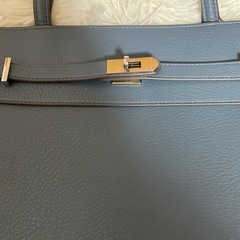 styiro　A4対応　ベルト金具トートバッグ　ブルー系　スタイロの画像