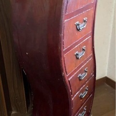 アジアン，アンティーク6段タンスの画像