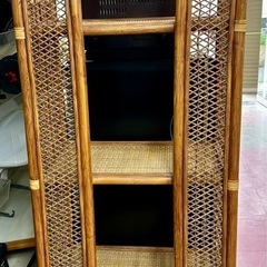 Kazama 風間 ラタンラック 籐 アーチ型 シェルフ ラタン シェルフの画像