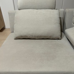 【美品】3人掛けソファ Soroi（ソロイ）【肘掛けクッション+オットマン付き】の画像