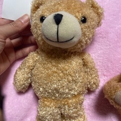 くま　ぬいぐるみ　2点の画像