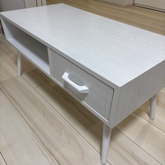 木目調センターテーブル 収納付き ニトリ