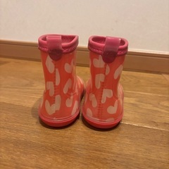 ピンクハート♡長靴　キッズ　15センチ　中古の画像