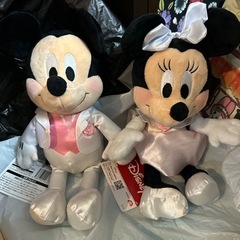 ウェディングミッキーミニー　ぬいぐるみ