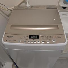 全動洗濯機 ハイセンス 2023年製 HW-DG75C