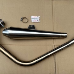 グラストラッカーNJ4BAキャブ用　RSヨコタ　ビューティメガホンマフラー美品の画像