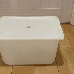 IKEA Trafast用　バスケット 白　ふた付き 